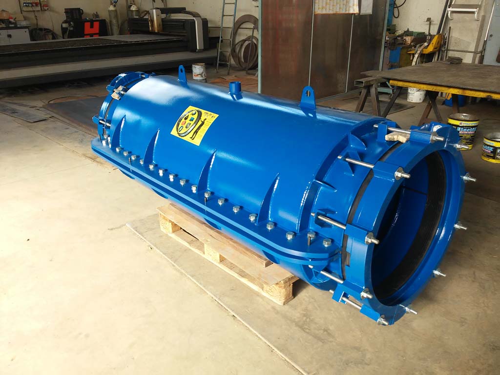 HYDRO STOP Giunto di riparazione per condotte HYDRO STOP DN 600 con carter maggiorato da 1800 mm