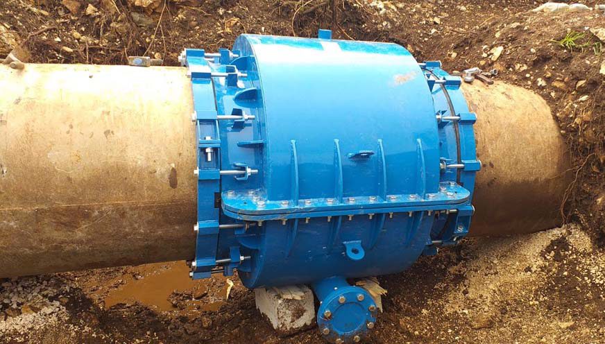 HYDRO STOP The most efficient repair coupling installation