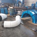special pieces for pipelines of any kind and size bends, vents, hydrants, tees, conical reductions